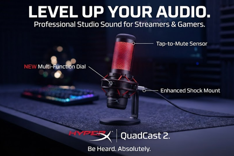 Level Up Your Audio: Why the HyperX QuadCast 2 is a Streamer’s Dream Upgrade