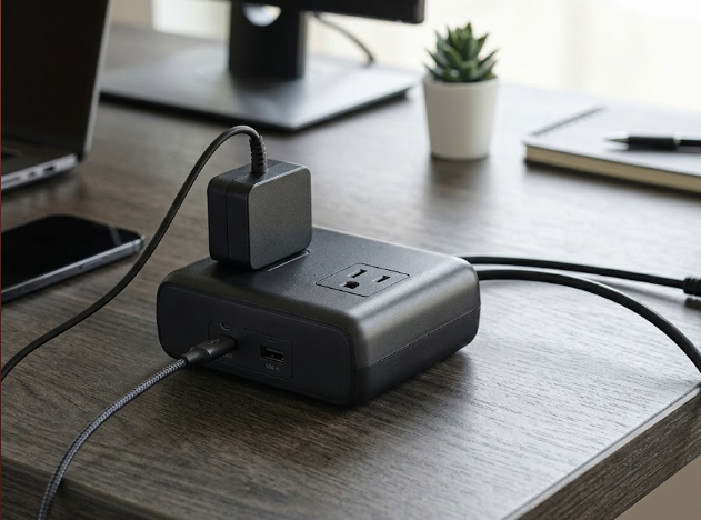 How This Compact Belkin Power Strip Solved My Workspace Cable Chaos